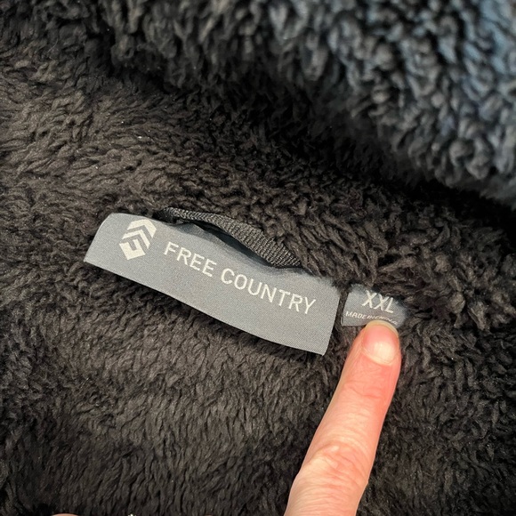 Free Country Men’s Black FreeCycle Bedrock High Pile Lined Puffer Jacket | XXL - Picture 4 of 11